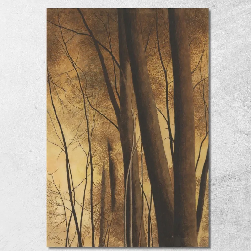 Alberi Léon Spilliaert quadro stampa su tela