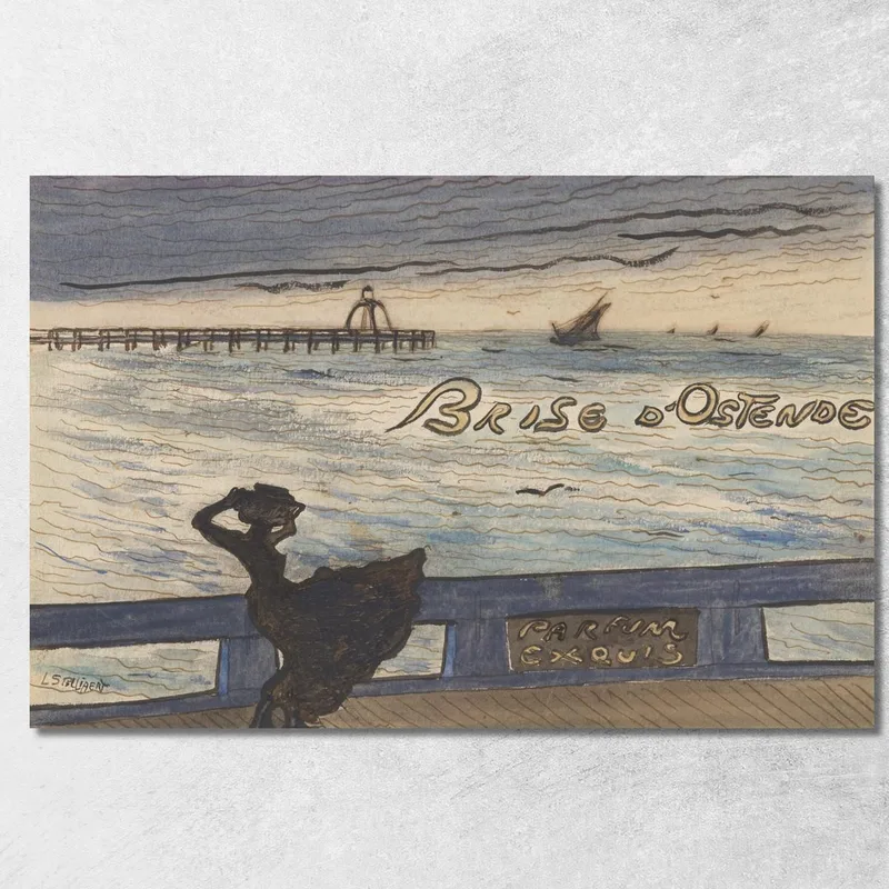 Brezza Di Ostenda. Profumo Squisito Léon Spilliaert quadro stampa su tela