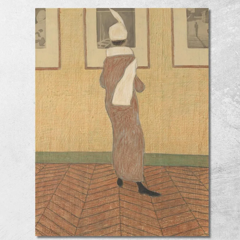 Signora In Mostra Léon Spilliaert quadro stampa su tela