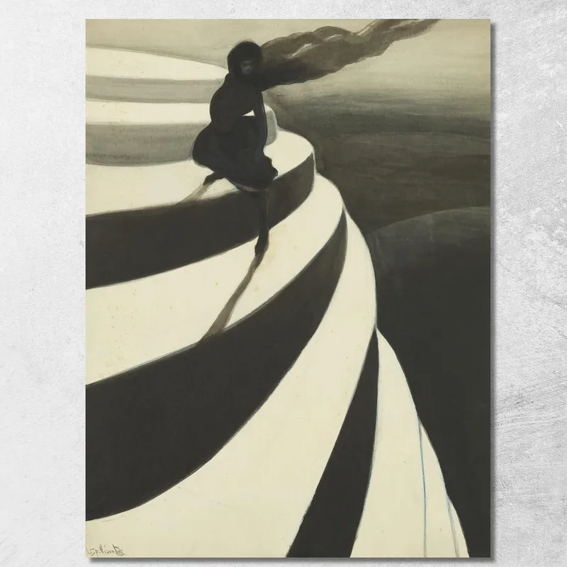Vertigine Léon Spilliaert quadro stampa su tela