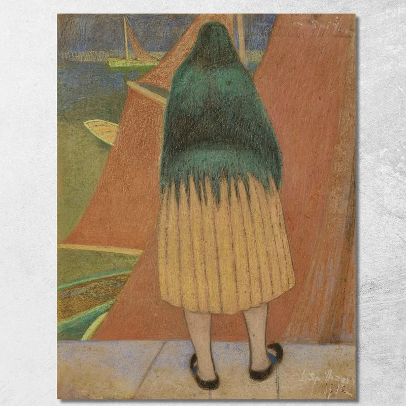 Pescatrice Léon Spilliaert quadro stampa su tela