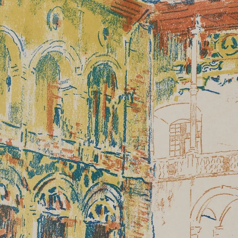 Castle Courtyard Leon Wyczółkowski