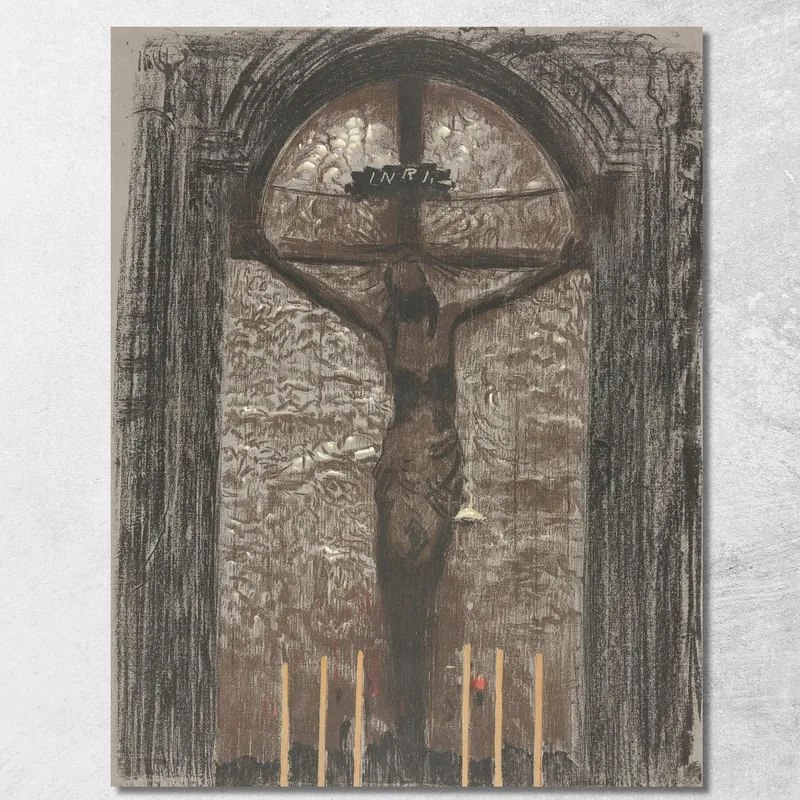 Chrystus Leon Wyczółkowski drucken auf leinwand