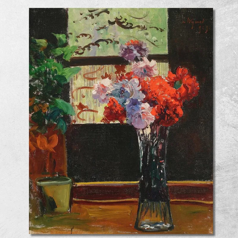 Blumen In Einer Vase Leon Wyczółkowski drucken auf leinwand