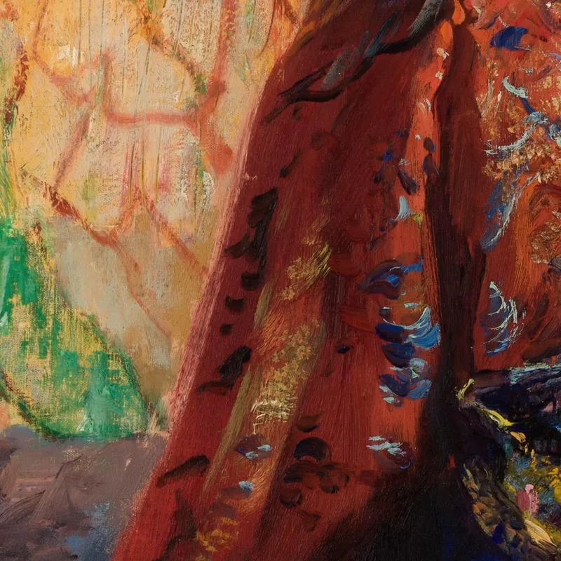 Donna Giapponese Leon Wyczółkowski quadro stampa su tela