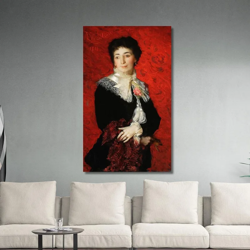 Ritratto Di Una Signora Leon Wyczółkowski quadro stampa su tela