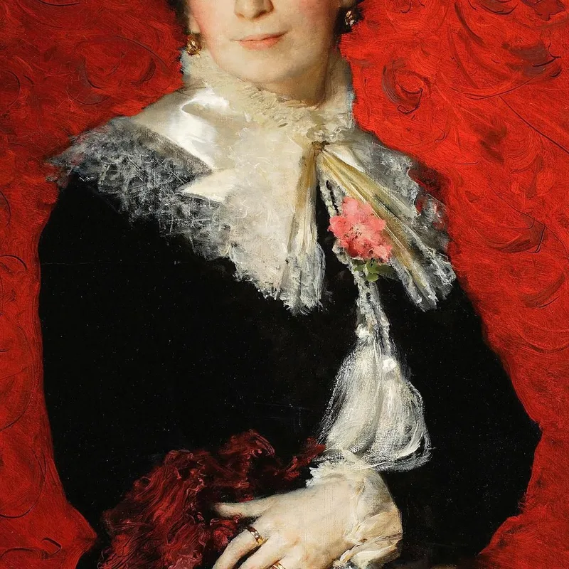 Ritratto Di Una Signora Leon Wyczółkowski quadro stampa su tela