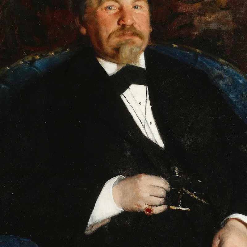 Ritratto Di Un Uomo Leon Wyczółkowski quadro stampa su tela