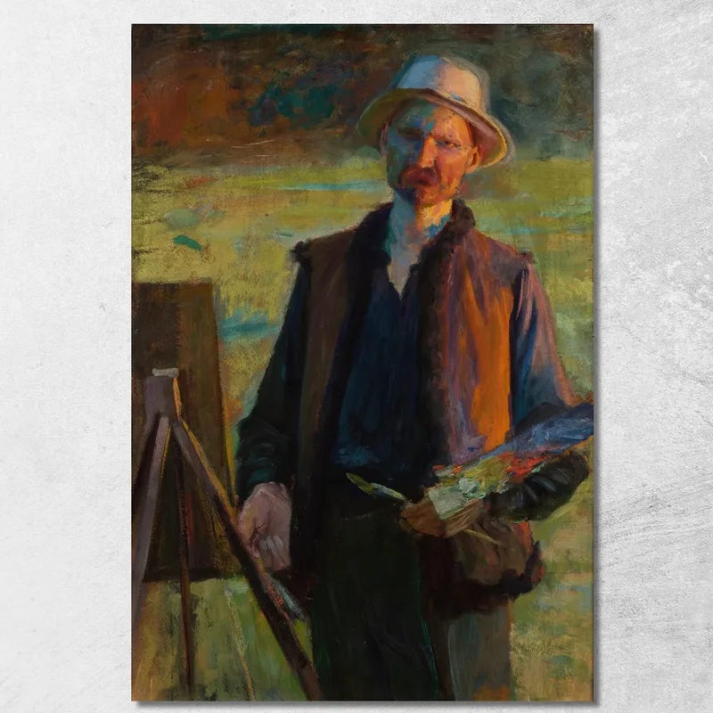 Autorretrato 2 Leon Wyczółkowski cuadro en lienzo