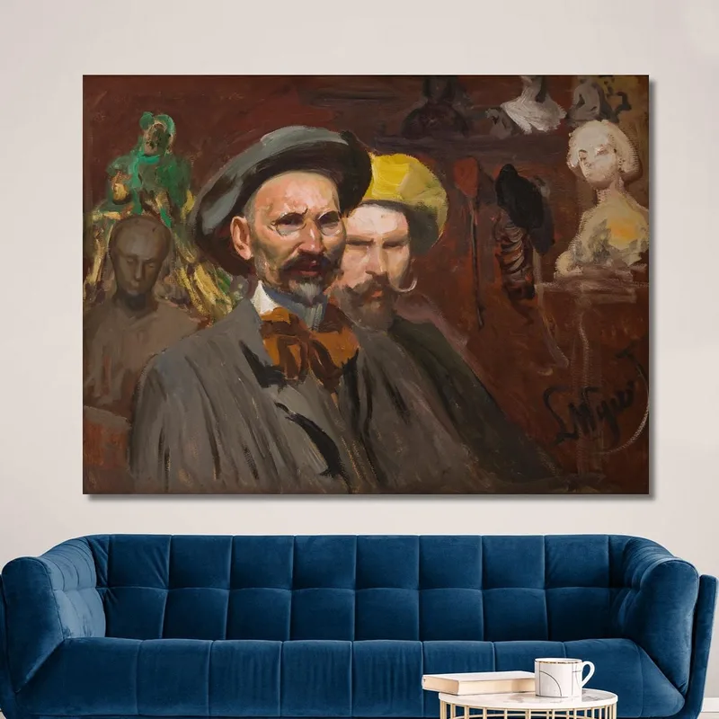 Autorretrato Con Konstanty Laszczka Leon Wyczółkowski