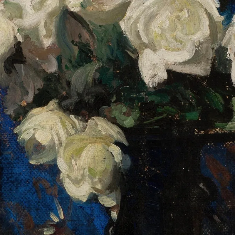 Rose Bianche Leon Wyczółkowski quadro stampa su tela