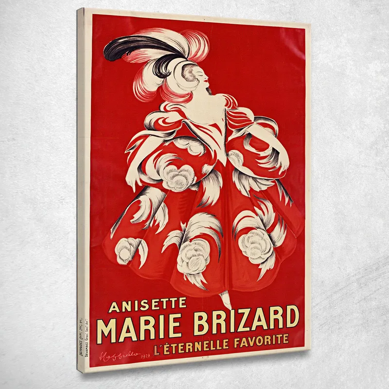 Anisette Marie Brizard Die Ewige Favoritin Leonetto Cappiello drucken auf leinwand