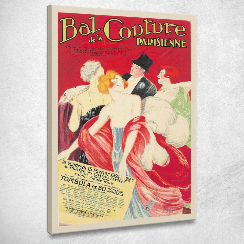Pariser Couture-Ball Leonetto Cappiello drucken auf leinwand