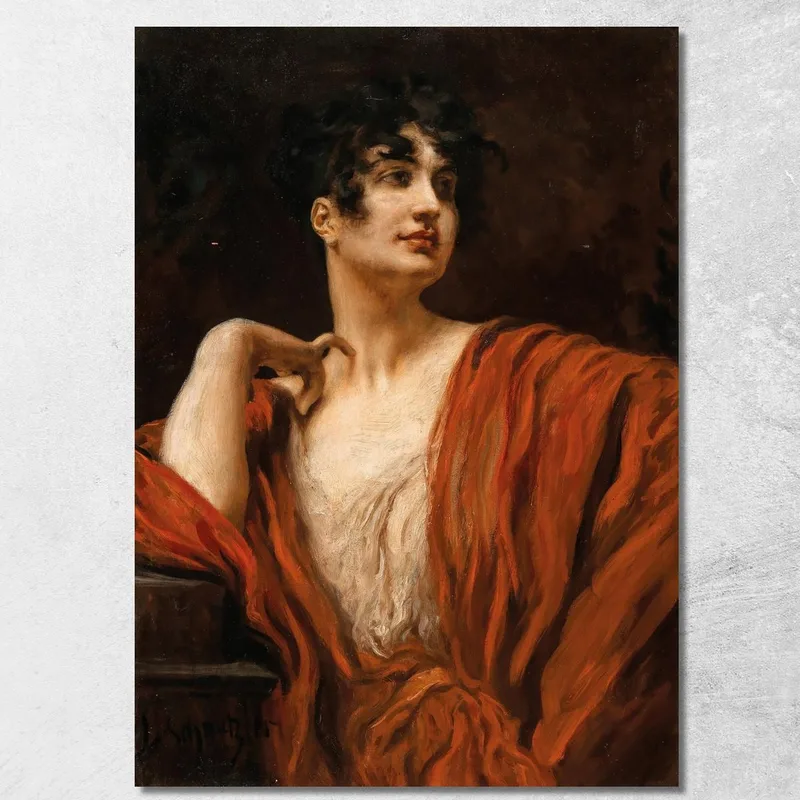 Una Joven Belleza Leopold Schmutzler cuadro en lienzo