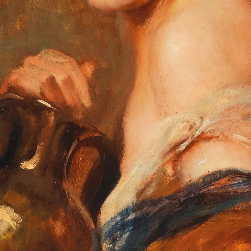 Bellezza Con Caraffa Di Vino Leopold Schmutzler
