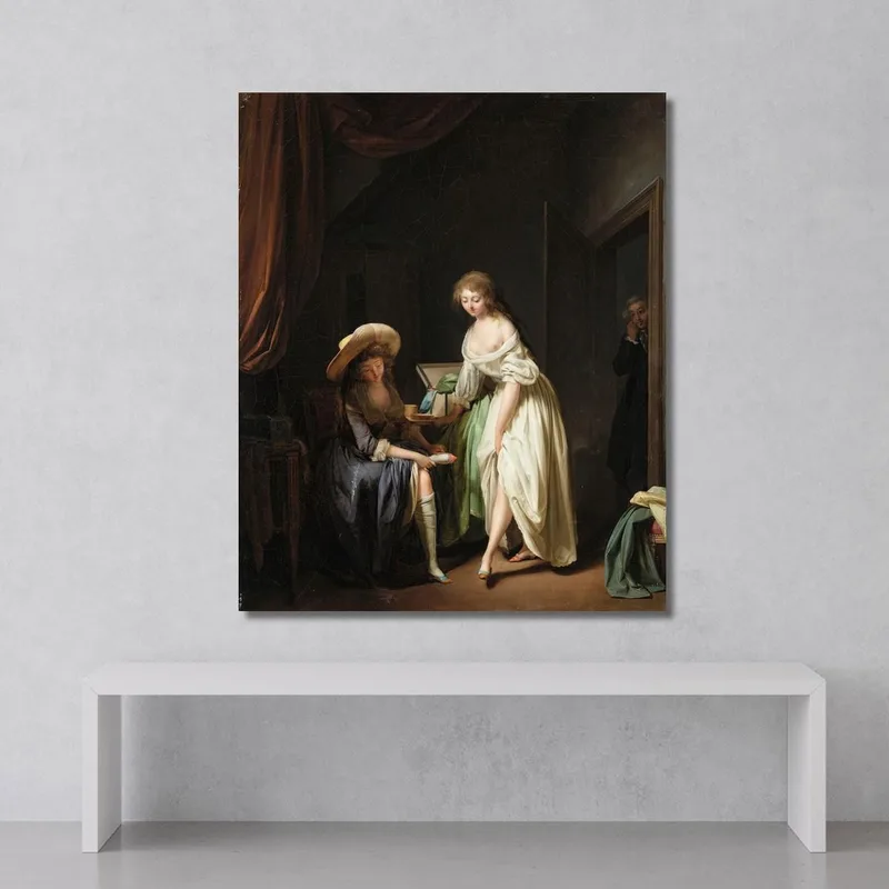 Comparing Little Feet Louis Léopold Boilly