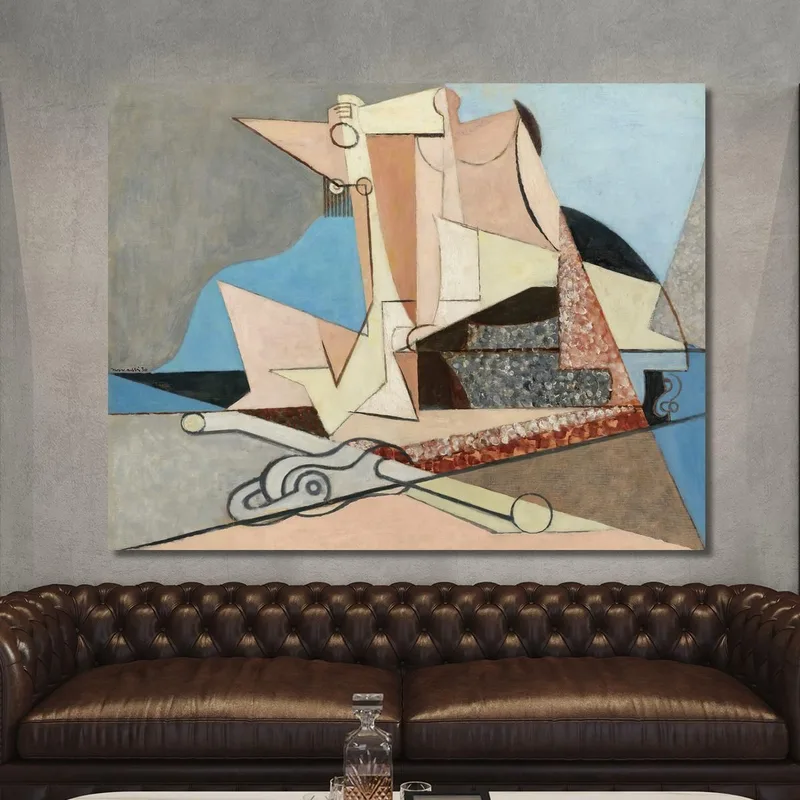 Figuren Und Meeresanker Louis Marcoussis