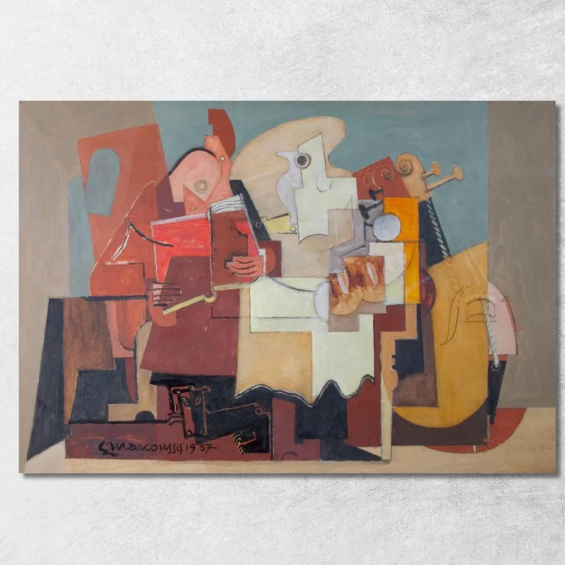 Il Lettore Louis Marcoussis quadro stampa su tela