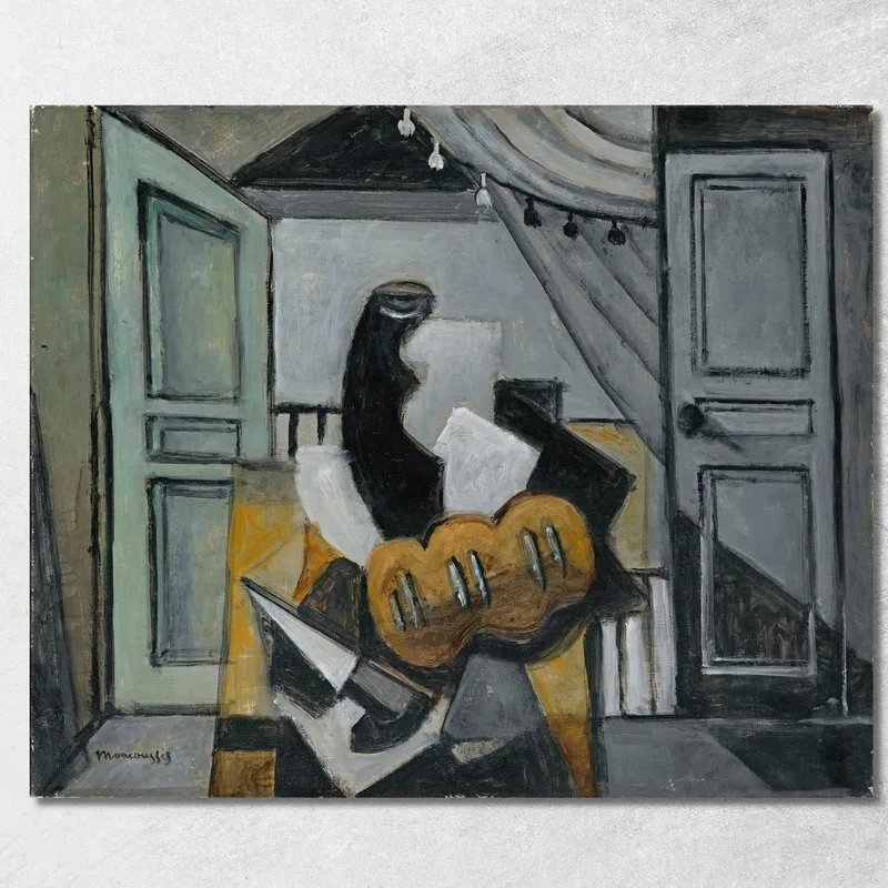 Natura Morta Con Pane E Coltello Louis Marcoussis quadro stampa su tela
