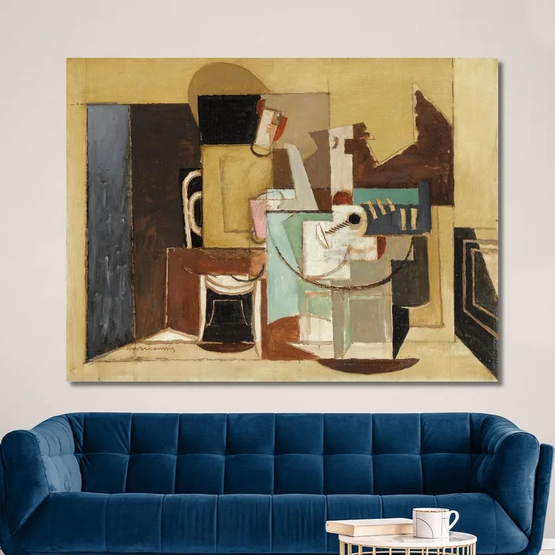 Personaggio Seduto A Una Tavola Rotonda Louis Marcoussis