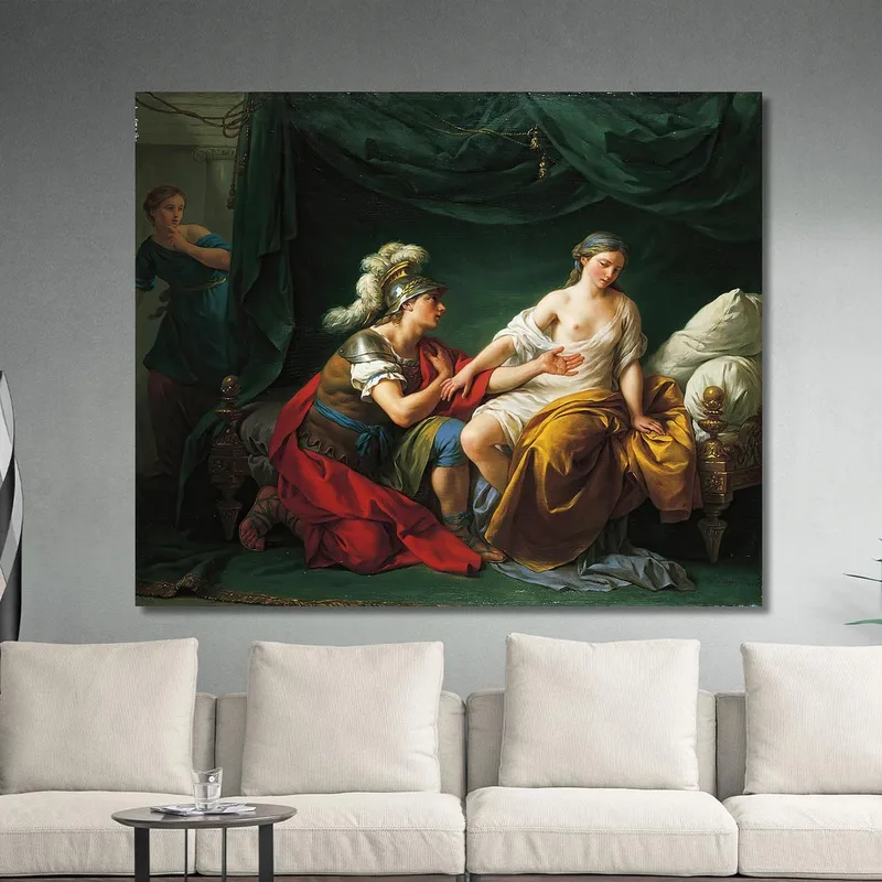 Alcibiades On His Knees Before His Mistress Louis-Jean-François Lagrenée