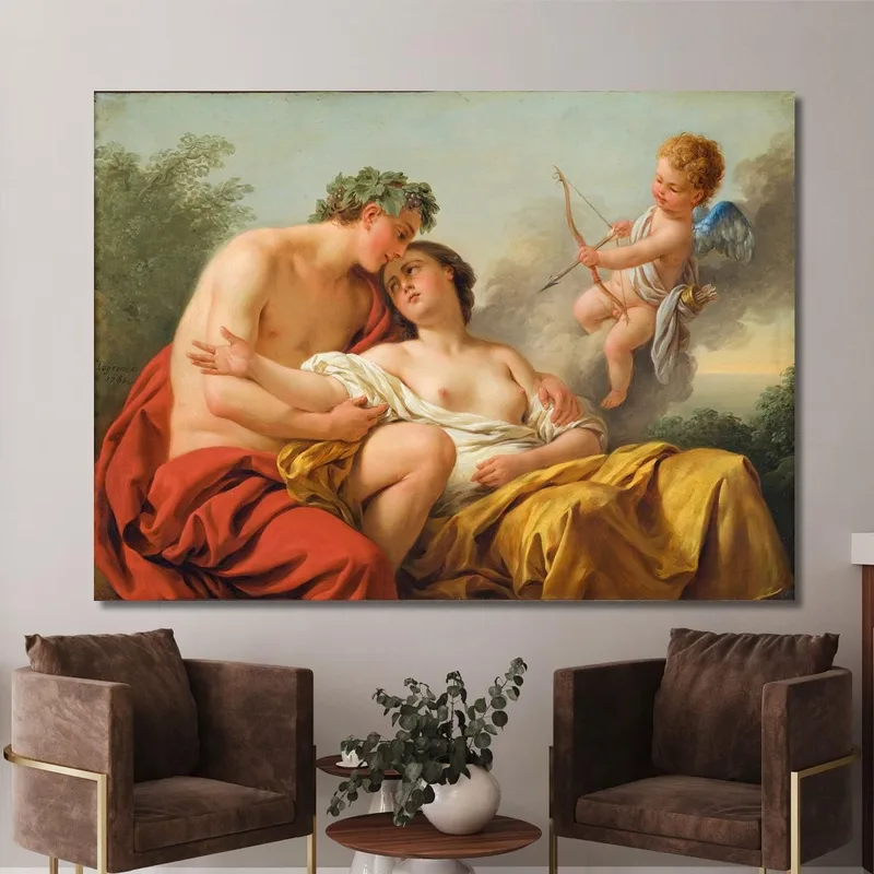 Bacchus And Ariadne Louis-Jean-François Lagrenée