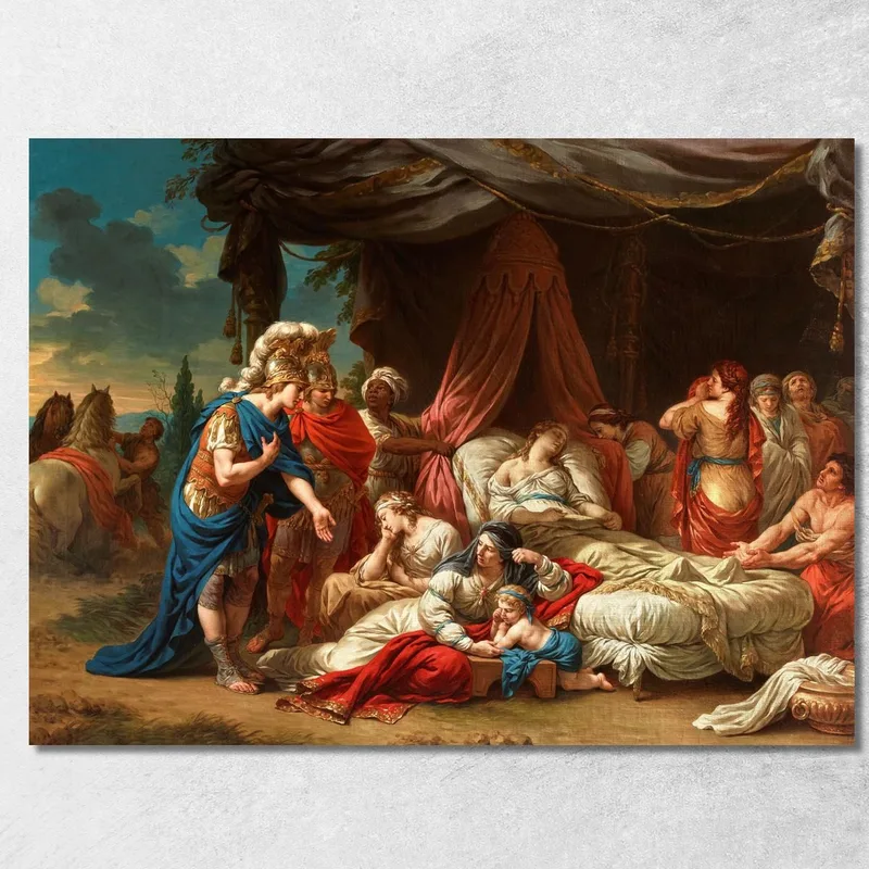 La Morte Della Moglie Di Dario Louis-Jean-François Lagrenée quadro stampa su tela