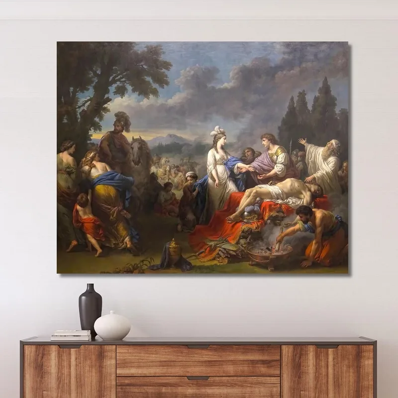 The Two Widows Of An Indian Chief Disputing The Honors Of The Pyre Louis-Jean-François Lagrenée
