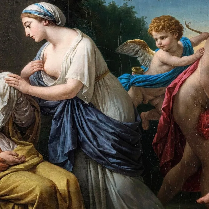 Friendship Consoling Old Age For The Loss Of Beauty And The Departure Of Pleasures Louis-Jean-François Lagrenée