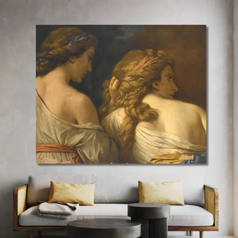 Two Nymphs Louis-Jean-François Lagrenée