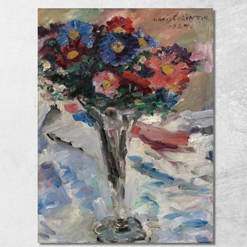 Astern Im Kelchglas Lovis Corinth drucken auf leinwand