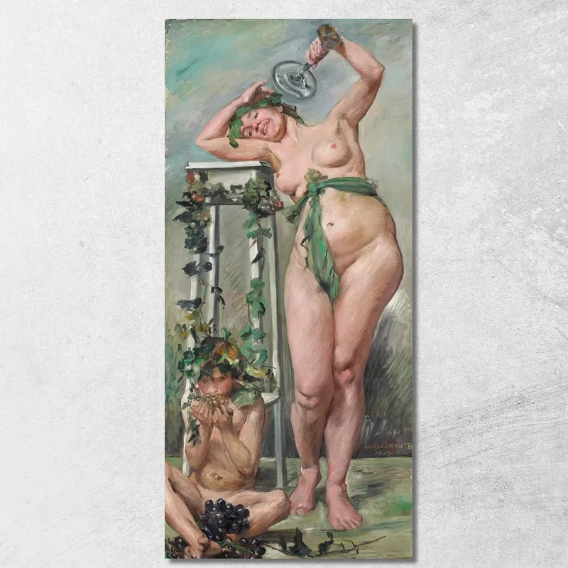Bacchantin Lovis Corinth drucken auf leinwand