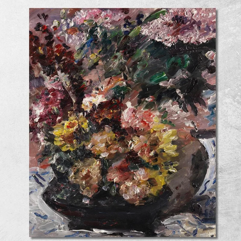 Blumen Im Bronzekübel Lovis Corinth drucken auf leinwand