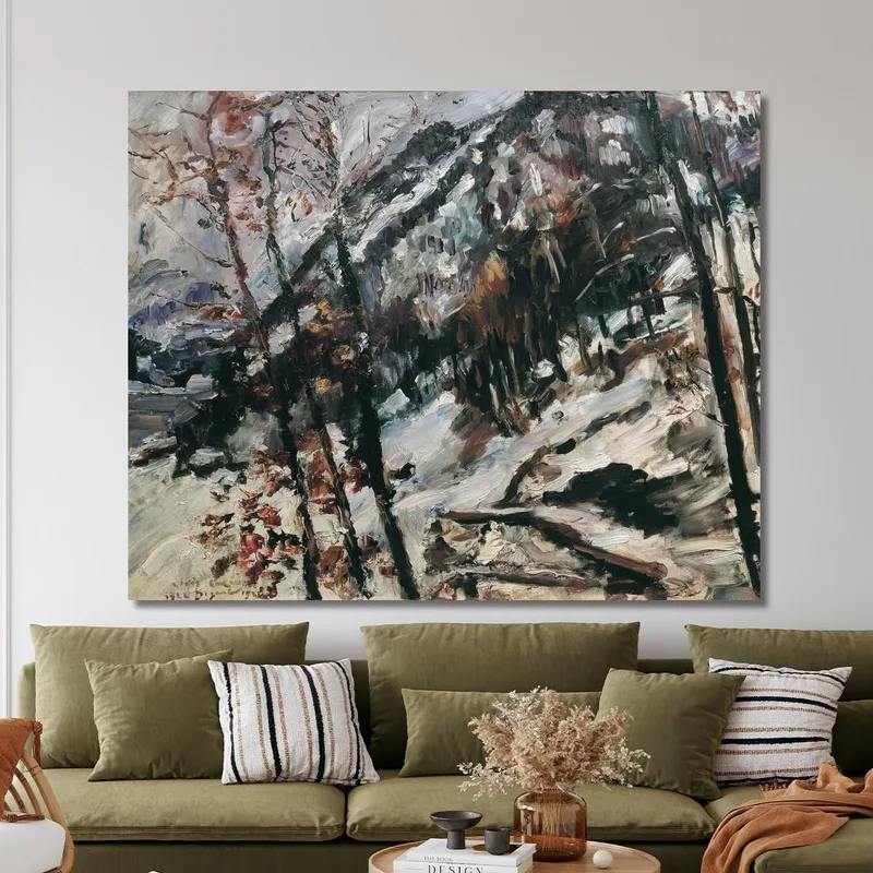 Der Herzogstand Am Walchensee Im Schnee Lovis Corinth