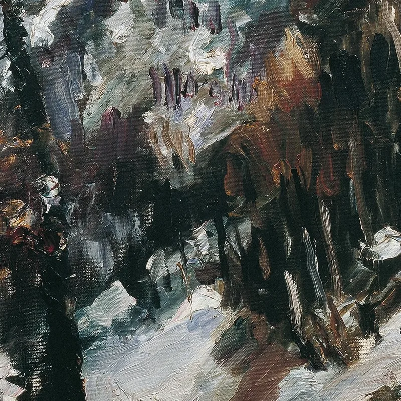 Der Herzogstand Am Walchensee Im Schnee Lovis Corinth