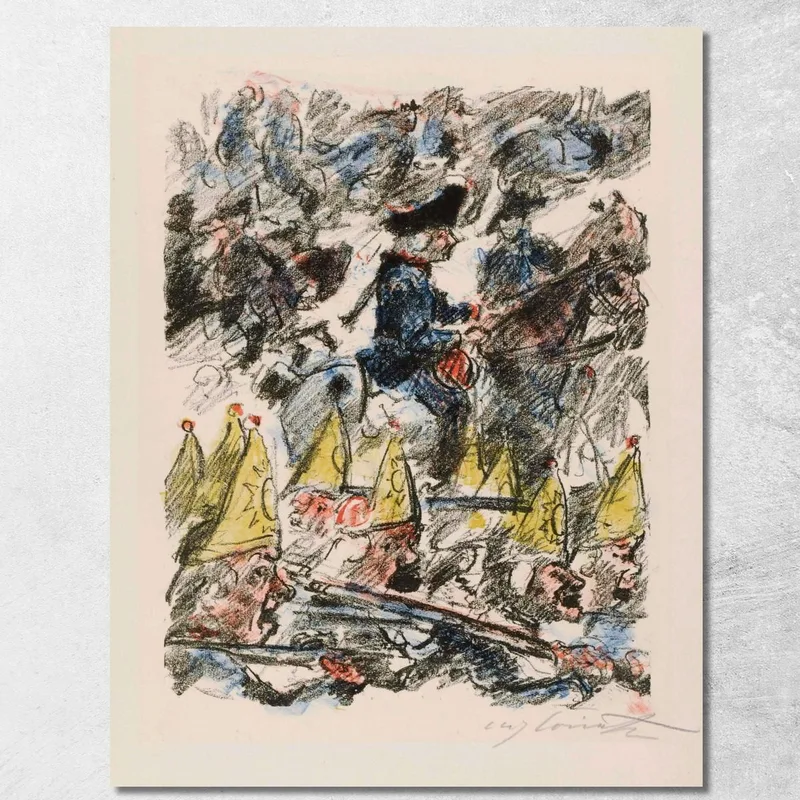 Der König Bei Leuthen Lovis Corinth drucken auf leinwand