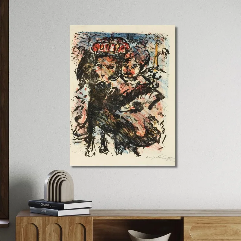 Der Löwe Nobel Mit Seiner Gattin Und Dem Wolf Isegrim Lovis Corinth