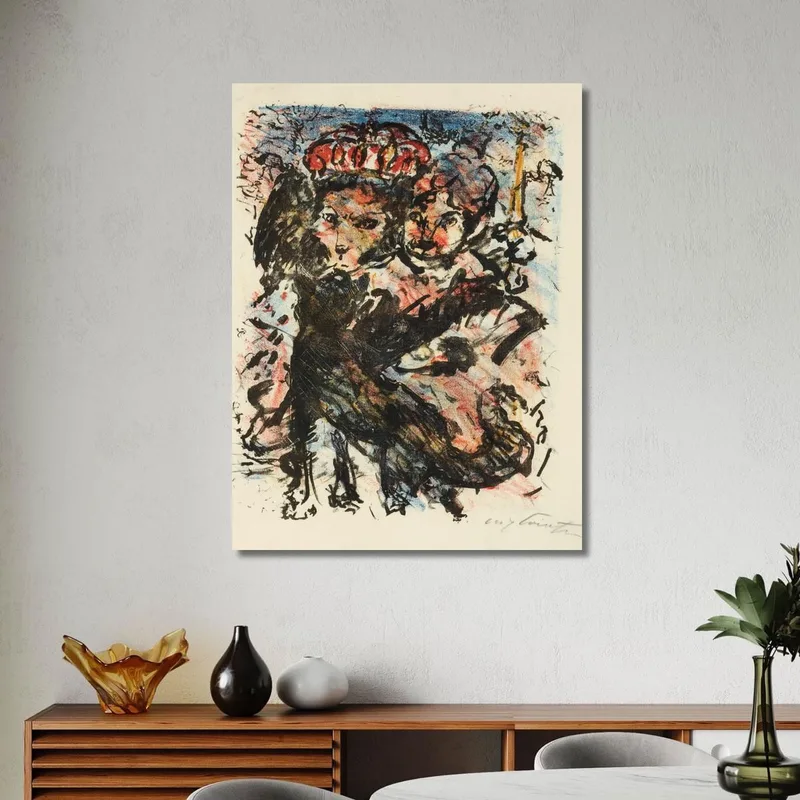 Der Löwe Nobel Mit Seiner Gattin Und Dem Wolf Isegrim Lovis Corinth