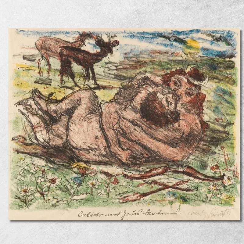 Die Liebschaften Des Zeus Lovis Corinth drucken auf leinwand