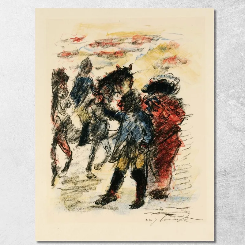 Die Vereitelte Flucht Lovis Corinth drucken auf leinwand