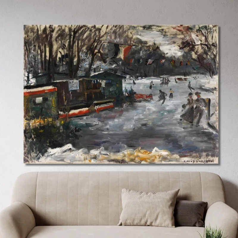 Eisbahn Im Berliner Tiergarten Lovis Corinth