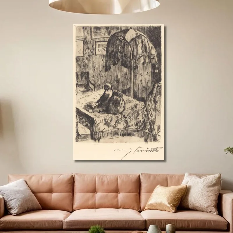 Interno Con Lampada Da Terra Lovis Corinth