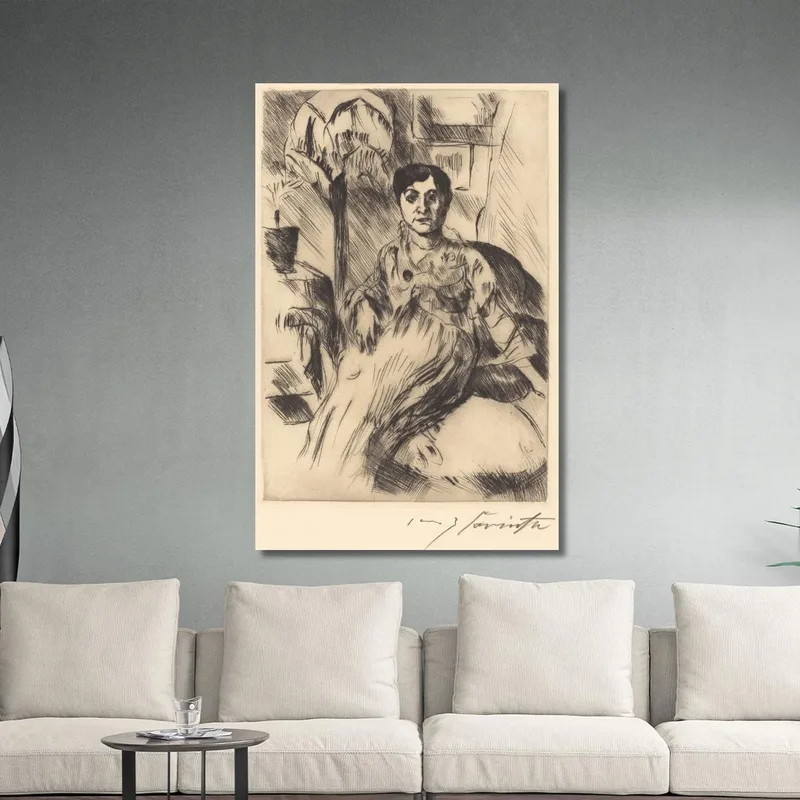 Interieur Mit Frau Lovis Corinth