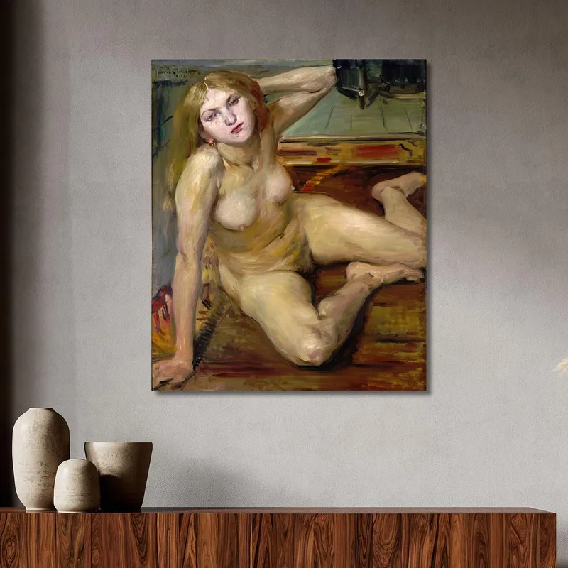 Nacktes Mädchen Auf Einem Teppich Lovis Corinth