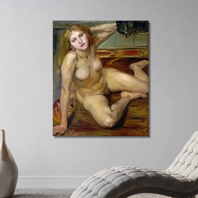 Nacktes Mädchen Auf Einem Teppich Lovis Corinth