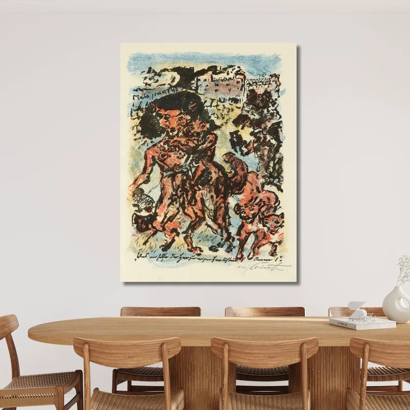 Reinecke Mit Frau Und Kindern Stolz Über Seine Erhöhung Zum Kanzler Des Reiches Lovis Corinth