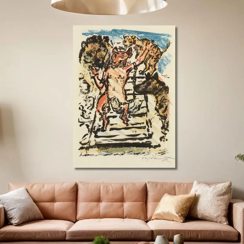 Reinecke Encadenado Esperando Su Ejecución Lovis Corinth