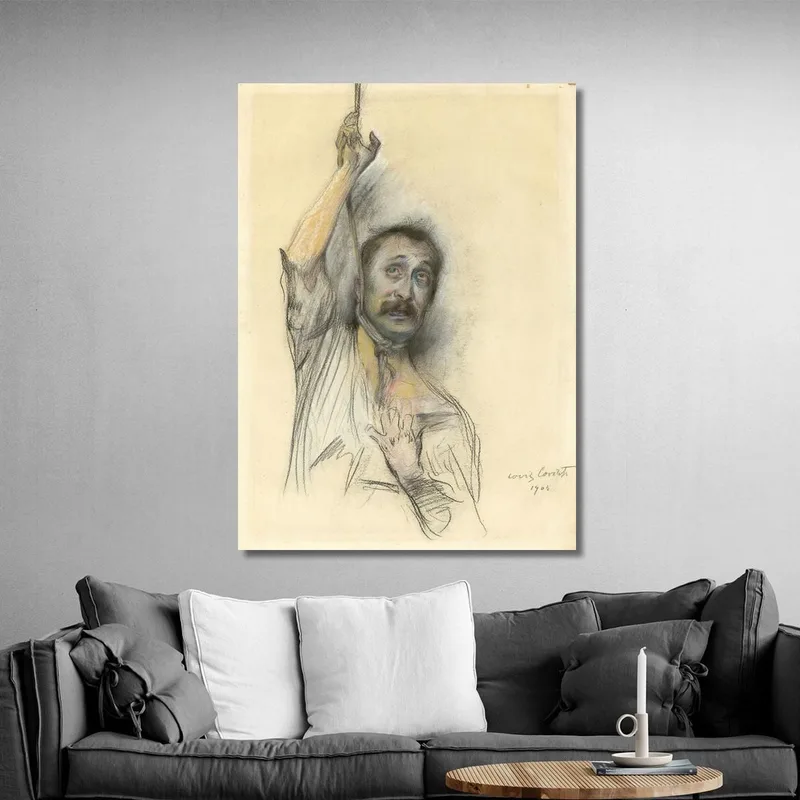 Selbstporträt Mit Seil Um Den Hals Lovis Corinth