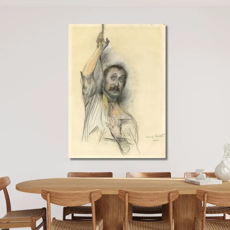 Selbstporträt Mit Seil Um Den Hals Lovis Corinth