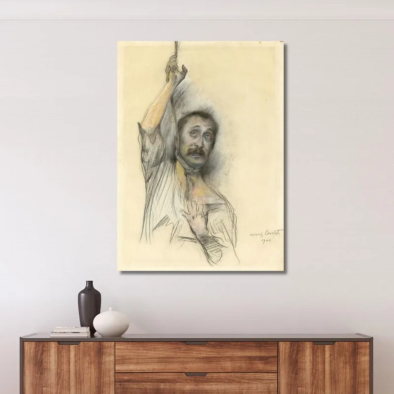 Selbstporträt Mit Seil Um Den Hals Lovis Corinth